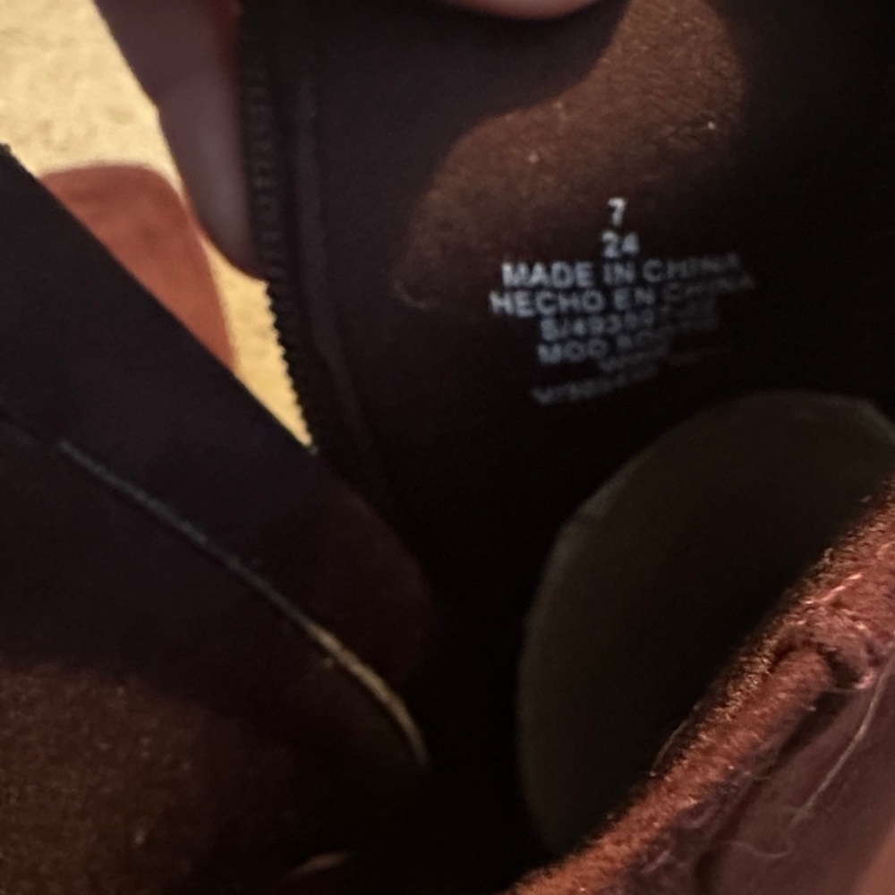 Burgundy Ankle Boots - Picture 2 of 4